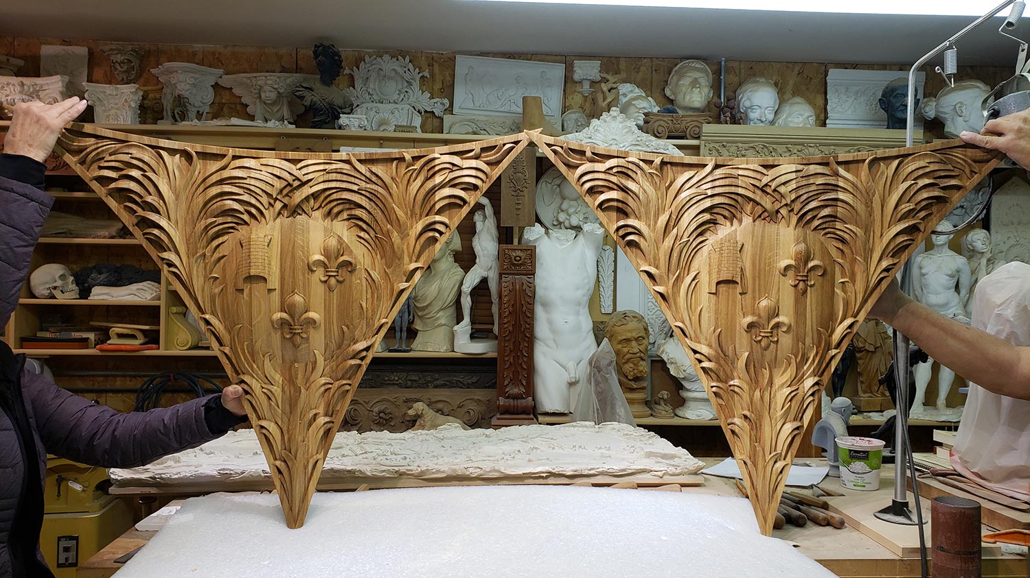 Carved spandrel prototypes