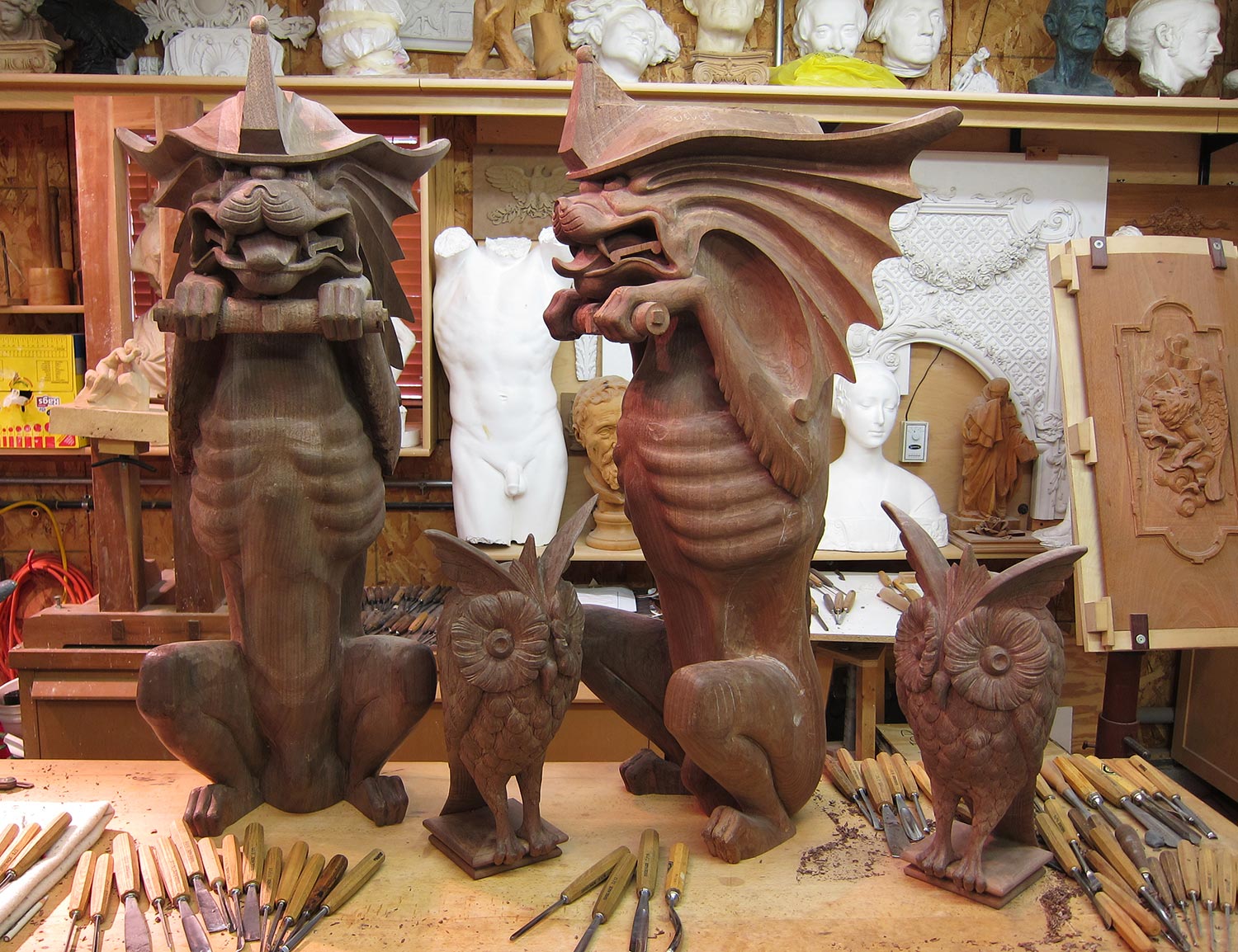 Recreation of the Griffins and Owls - Decorative Arts