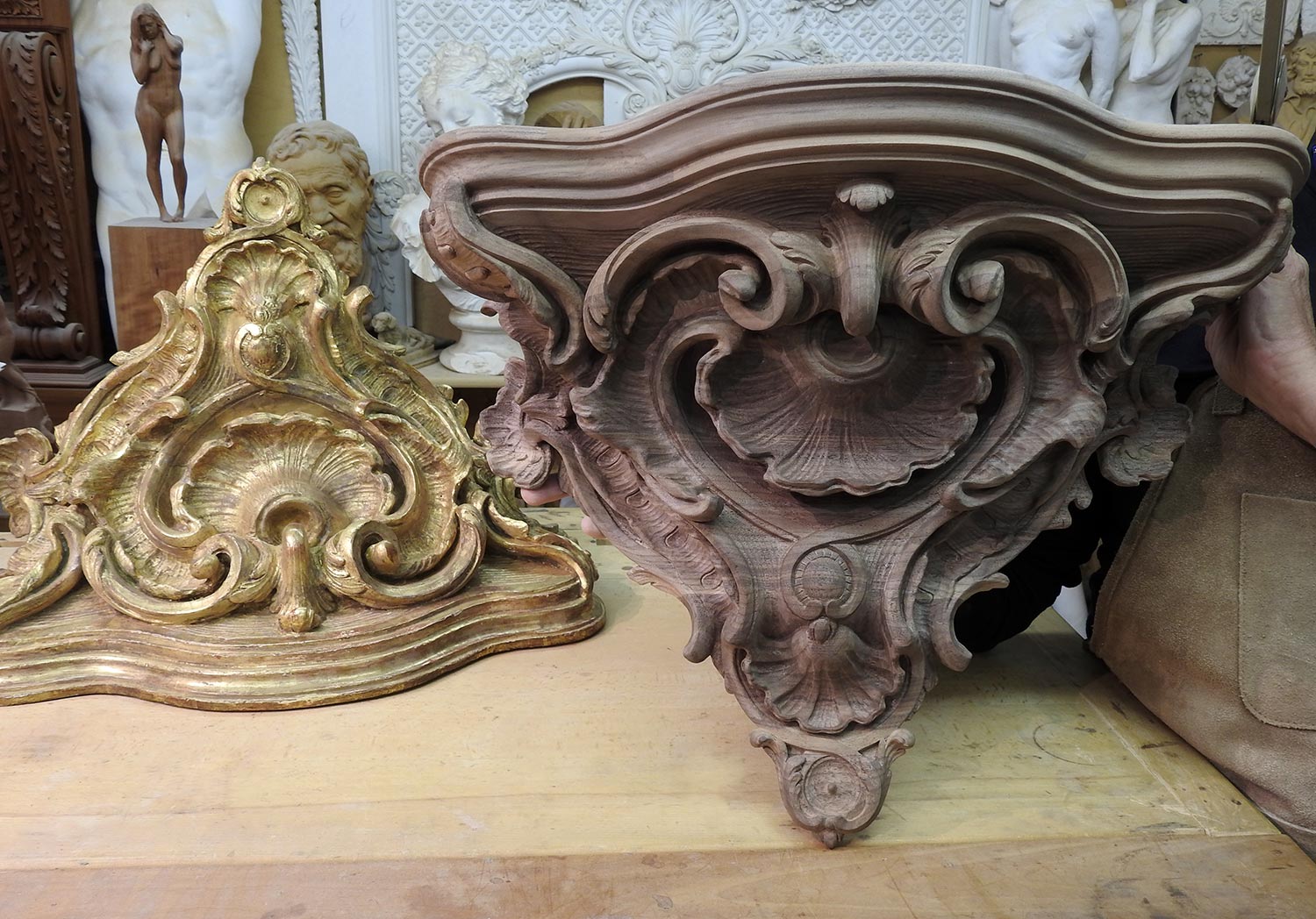 Louis XV console brackets