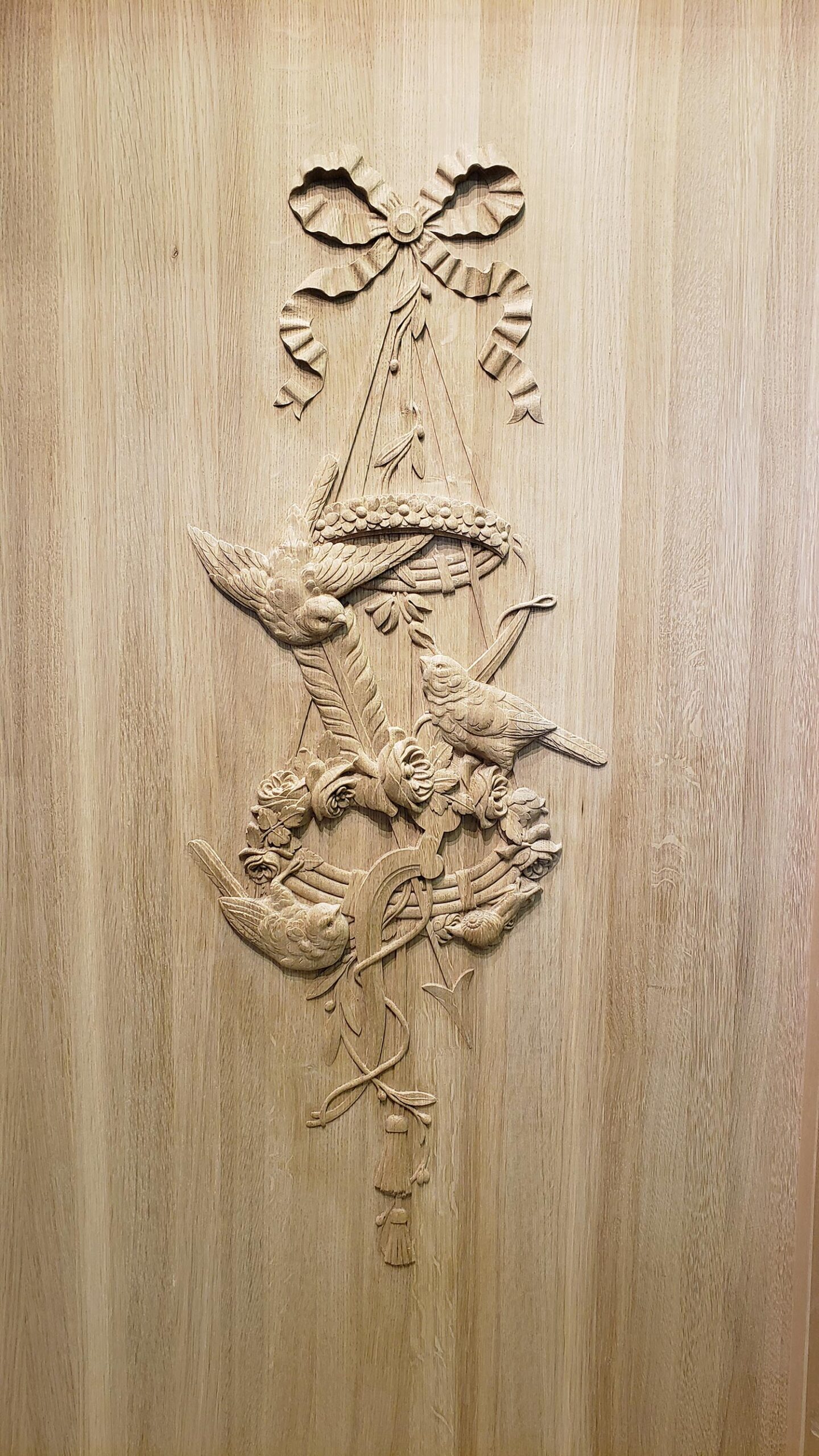 Carving designs - Louis XVI White Oak door panel