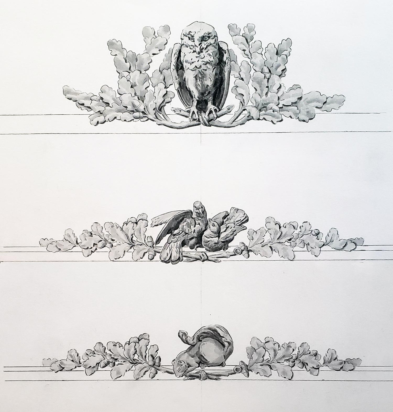 Proposal for carved pediment options